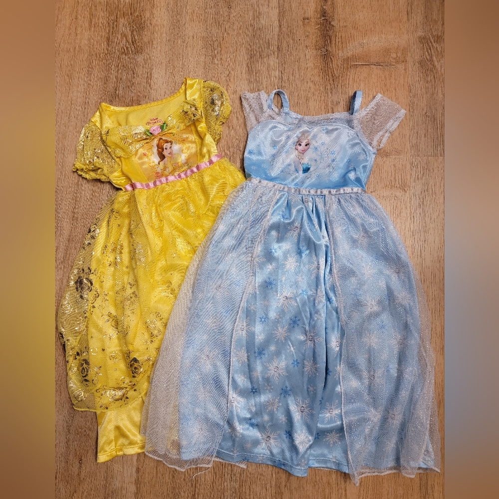 3T Belle and Elsa Dresses